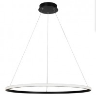 Vencha Lighting-Crown-70cm Ring - Black -3K & 5K